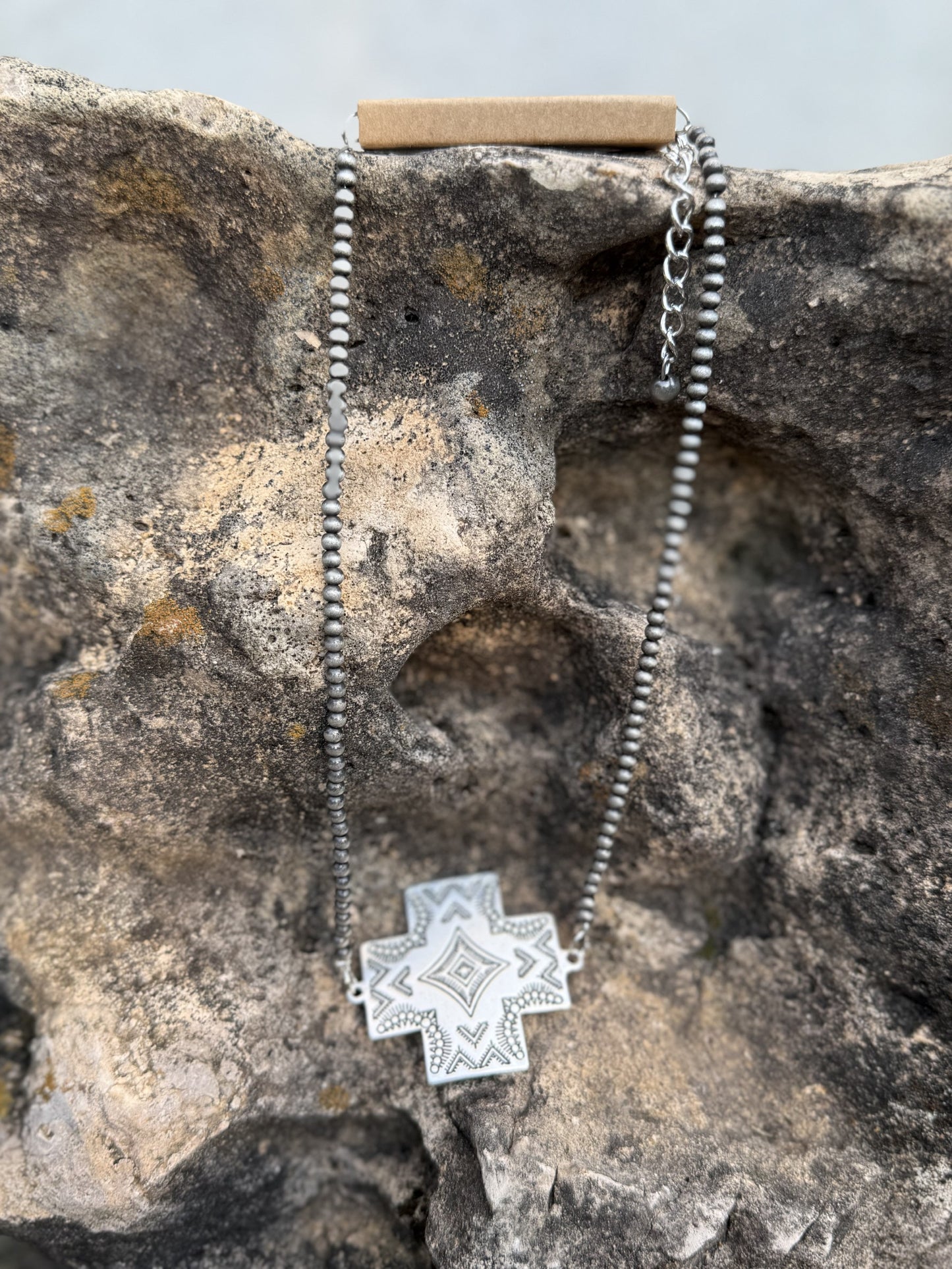 15" Bohemian Aztec Necklace