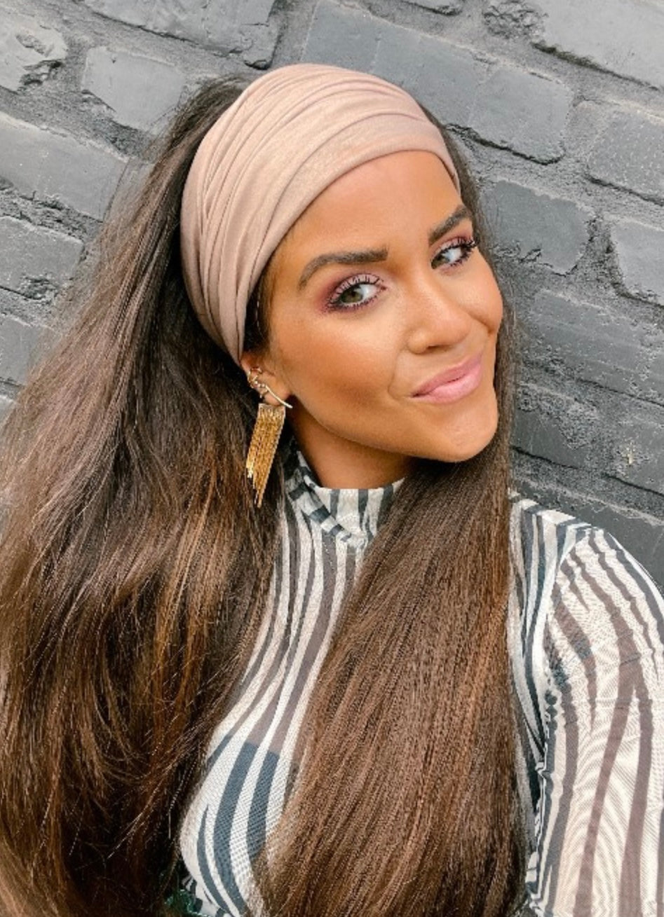 Solid Beige Headwrap