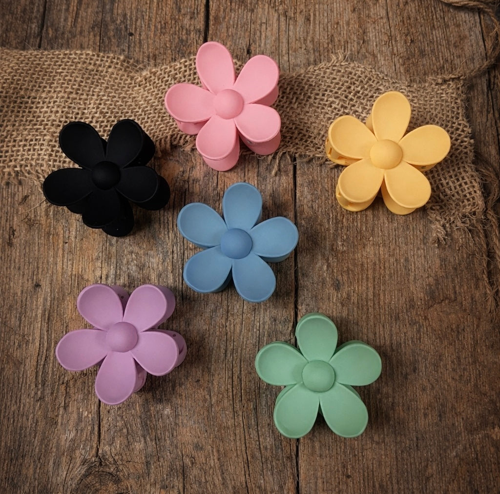 Flower Claw Clips