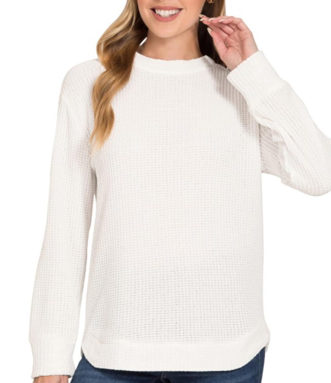 Cozy Cabin Top- Ivory