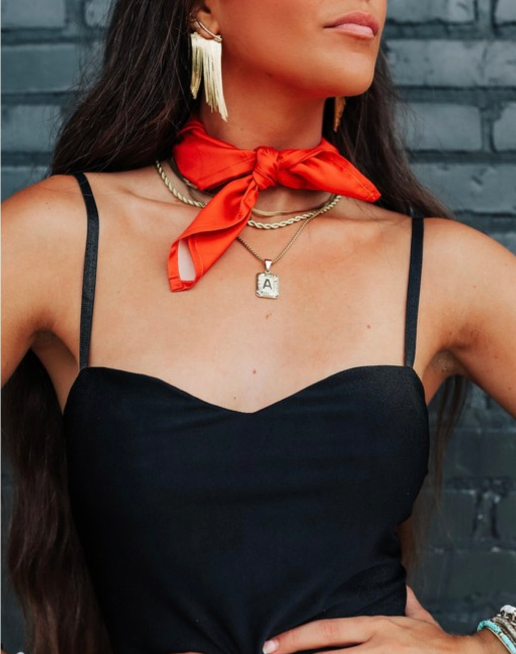 Buckaroo Scarf-rust
