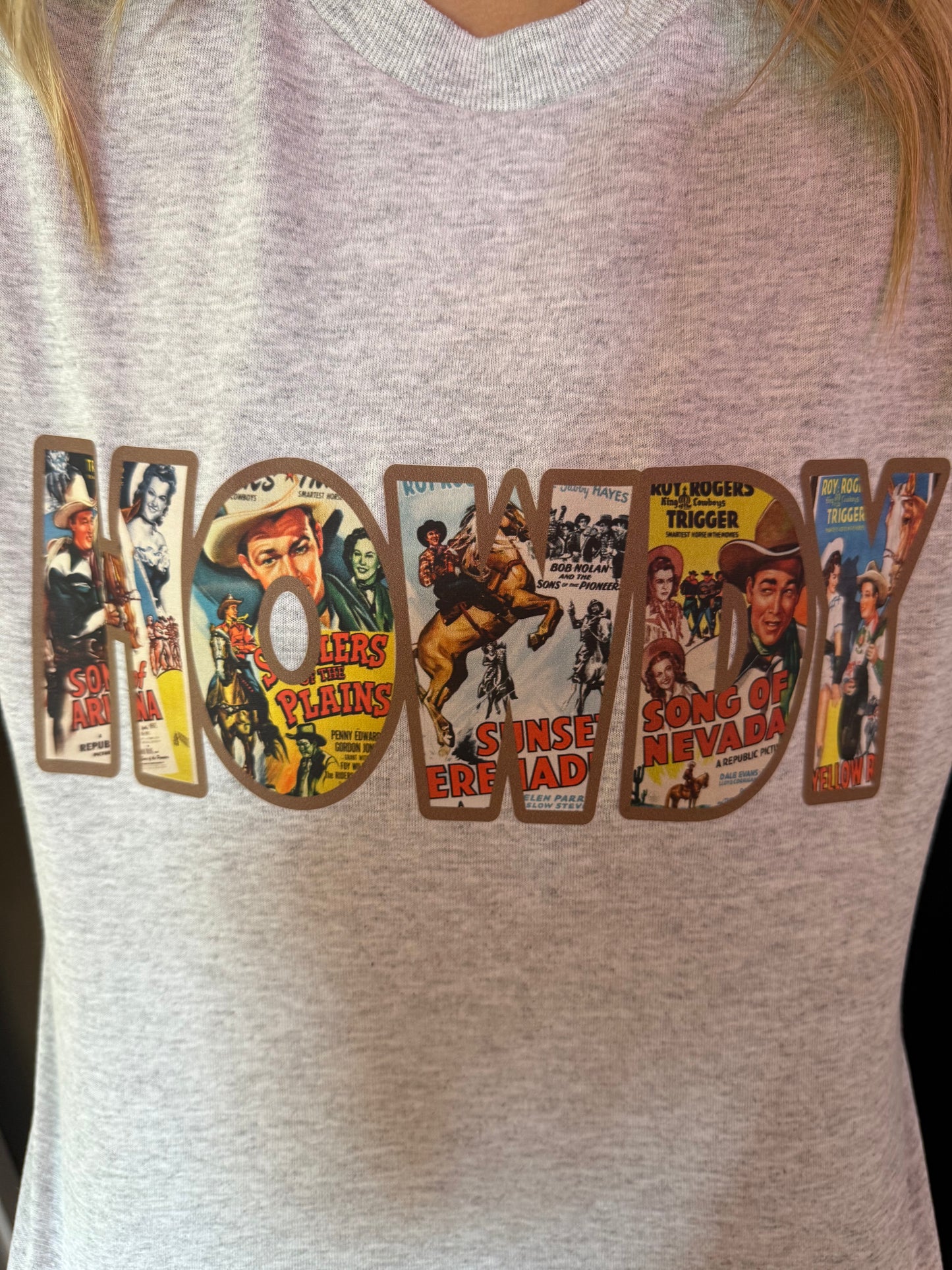 Howdy T-Shirt-Heather Gray