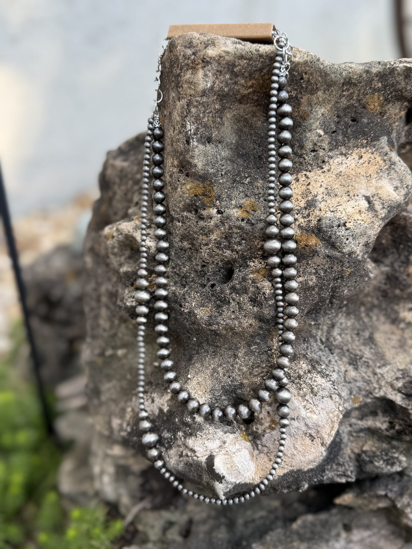 22in 2 Strand Navajo Bead Necklace