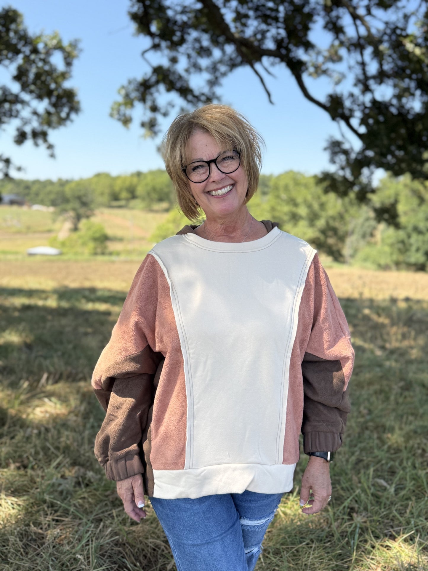 Exposed Seam Colorblock-Curvy