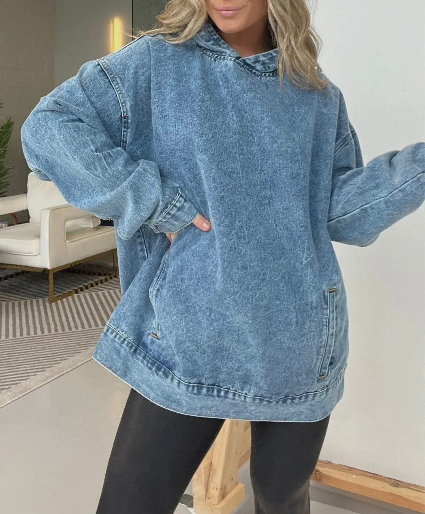 Blue Jean Comfort Hoodie