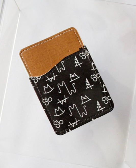 Black Brand Card Pocket