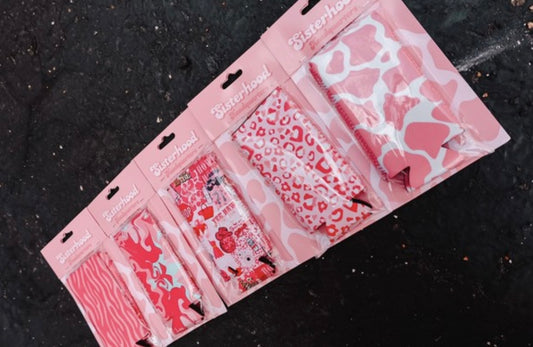 Pink Leopard Tall Coozie- 2 pack