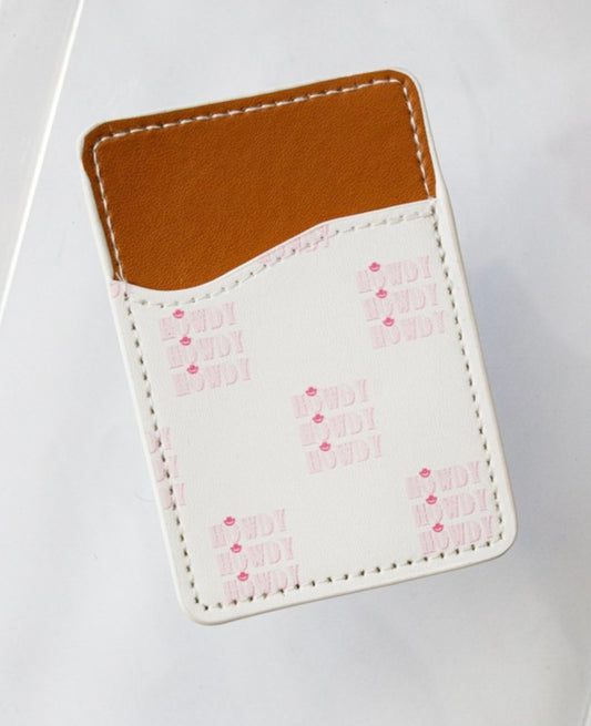 Pink Howdy Card Pocket