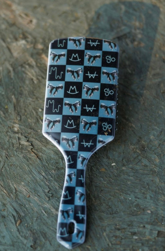 Bow Black Brand Hairbrush