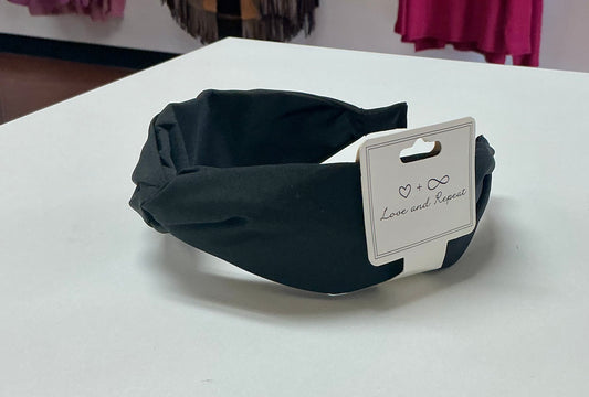 Black Silk Headband
