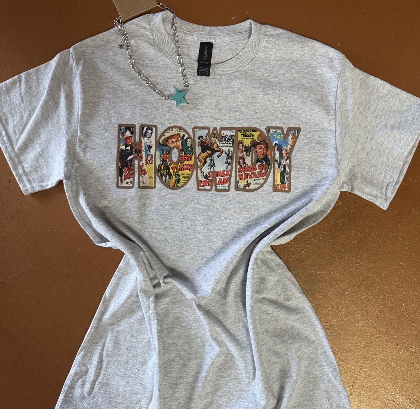 Howdy T-Shirt-Heather Gray