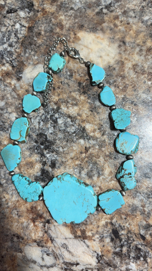 Chunky Turquoise Statement Piece