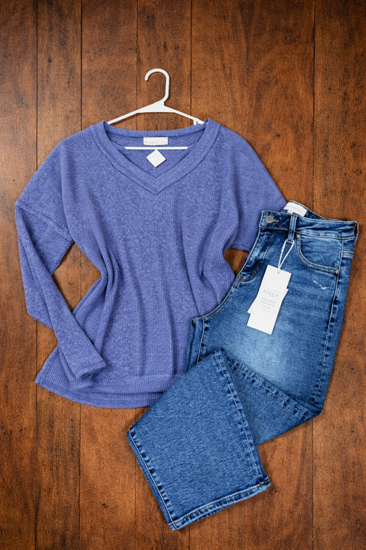 Marlin Ribbed Vneck