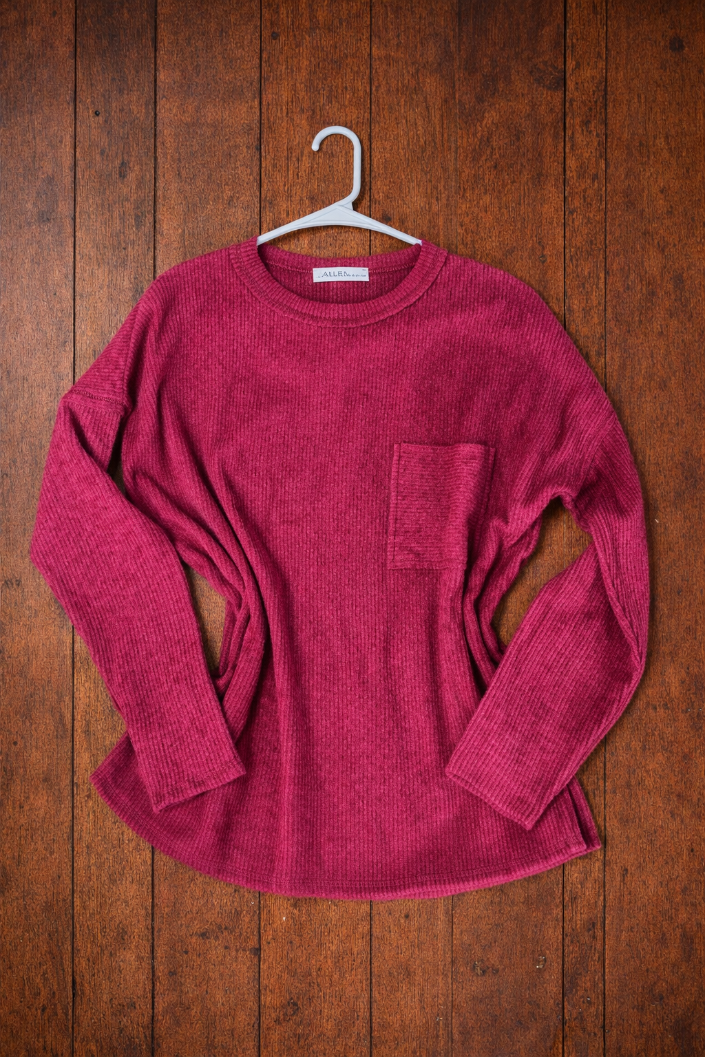 Cabernet Ribbed Sweater