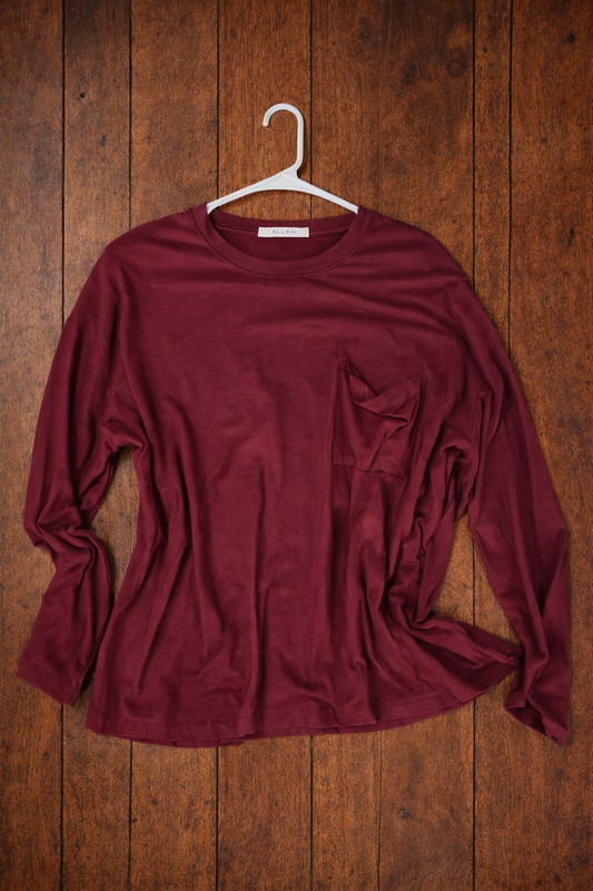 Cabernet Ripped Top