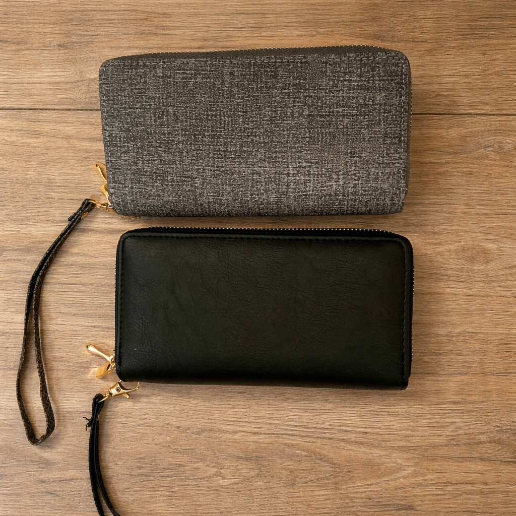Double Zipper Wallets