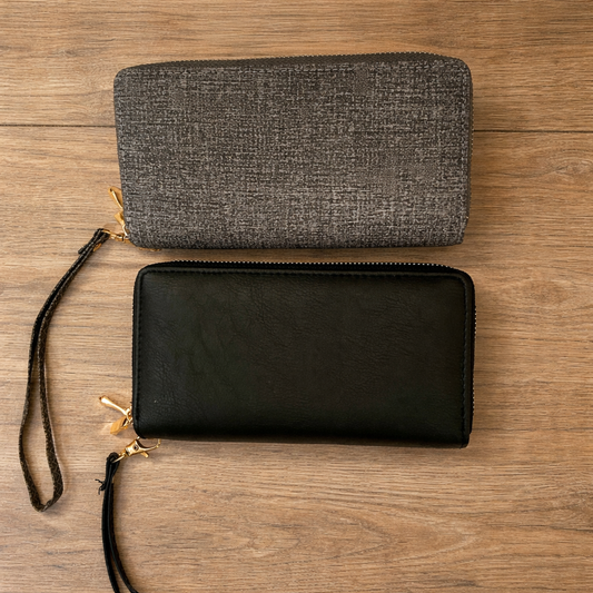 Double Zipper Wallets