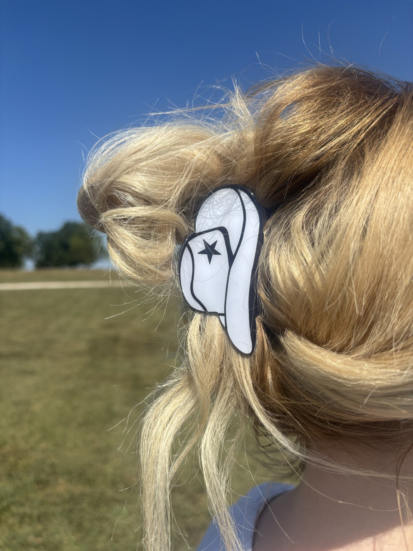 Western Cowboy Star Sun Hat Hair Clip